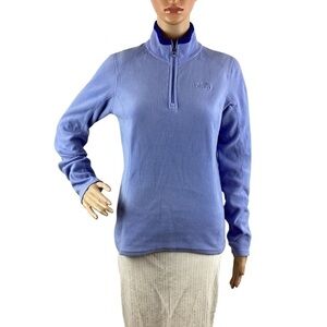 The North Face Women's 1/4 Zip Fleece Pullover Size S Blue